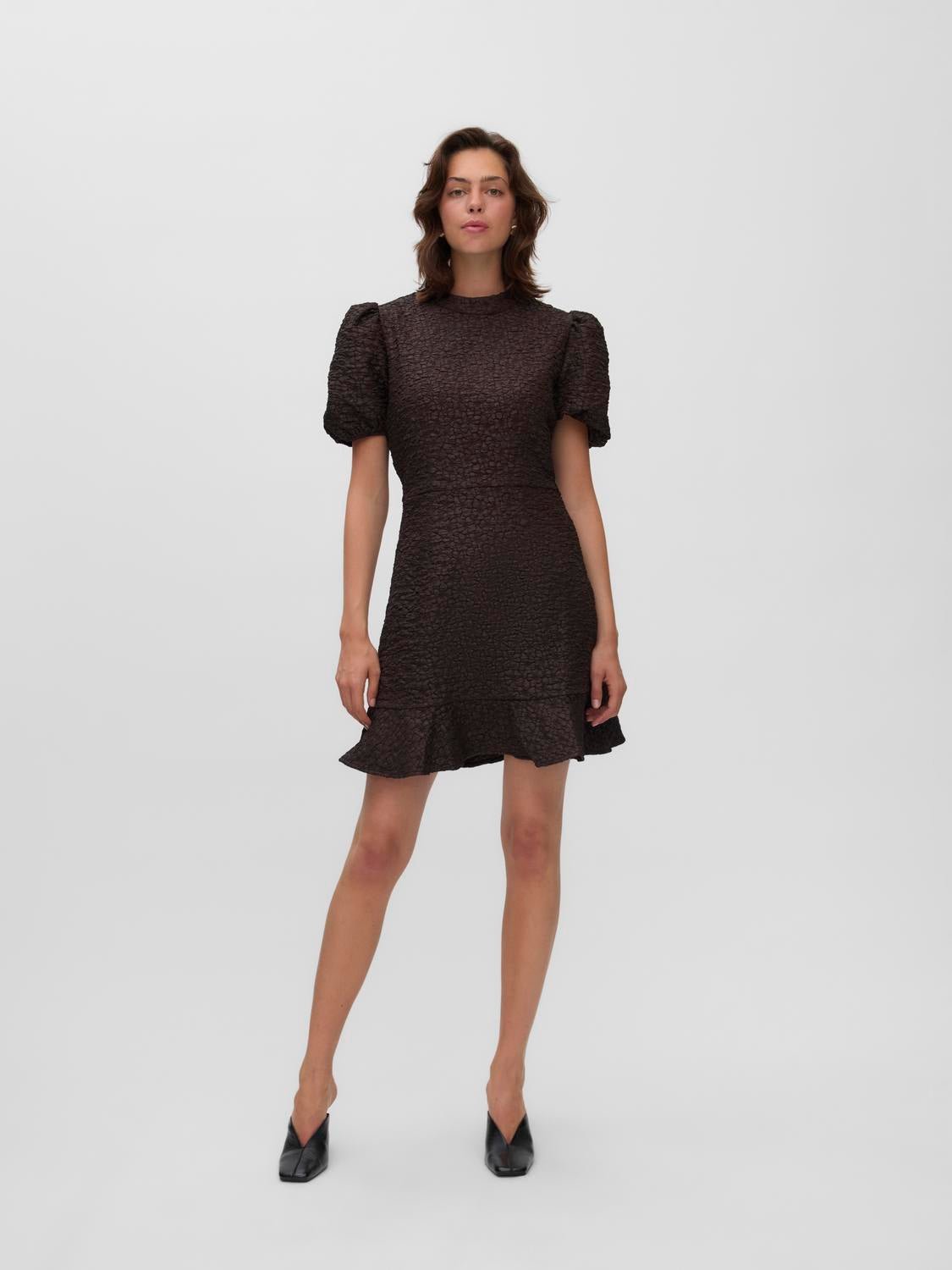 VMMERLE Short Dress - Chocolate Torte - VERO MODA & VILA Bergvik